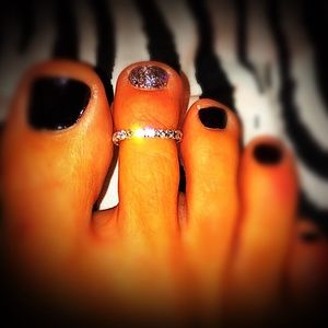 Rhinestone Row Toe Ring ALL COLORS (You Choose)